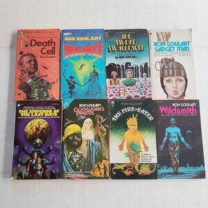 VTG RON GOULART'S BOOKS LOT OF 8Wild smith The fire eater The sword swallowerETC